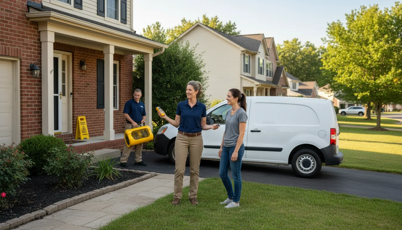 Residential water damage restoration in Lake Zurich, IL
